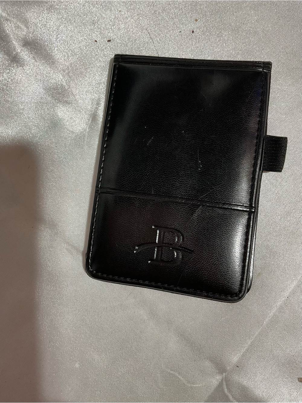 Black Leather Men's Card Holder